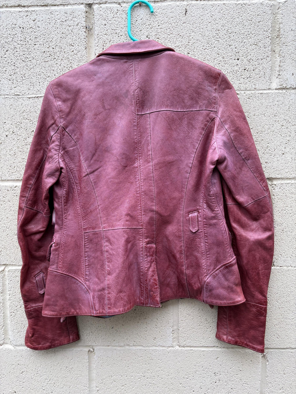 Vintage BLUR Red Leather Jacket - Women’s Small - Late 2000’s