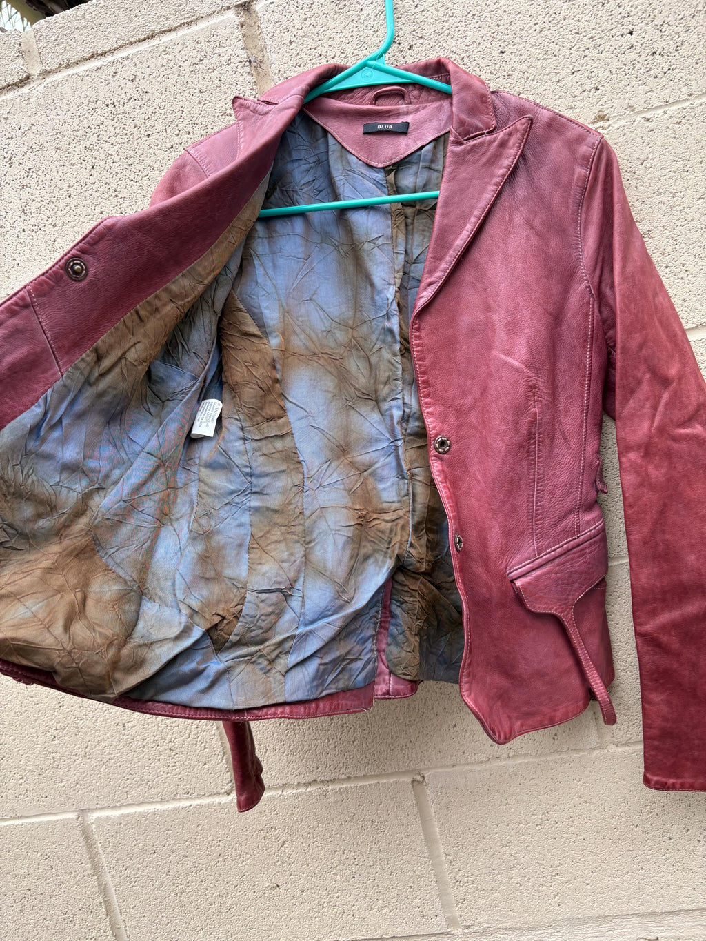 Vintage BLUR Red Leather Jacket - Women’s Small - Late 2000’s
