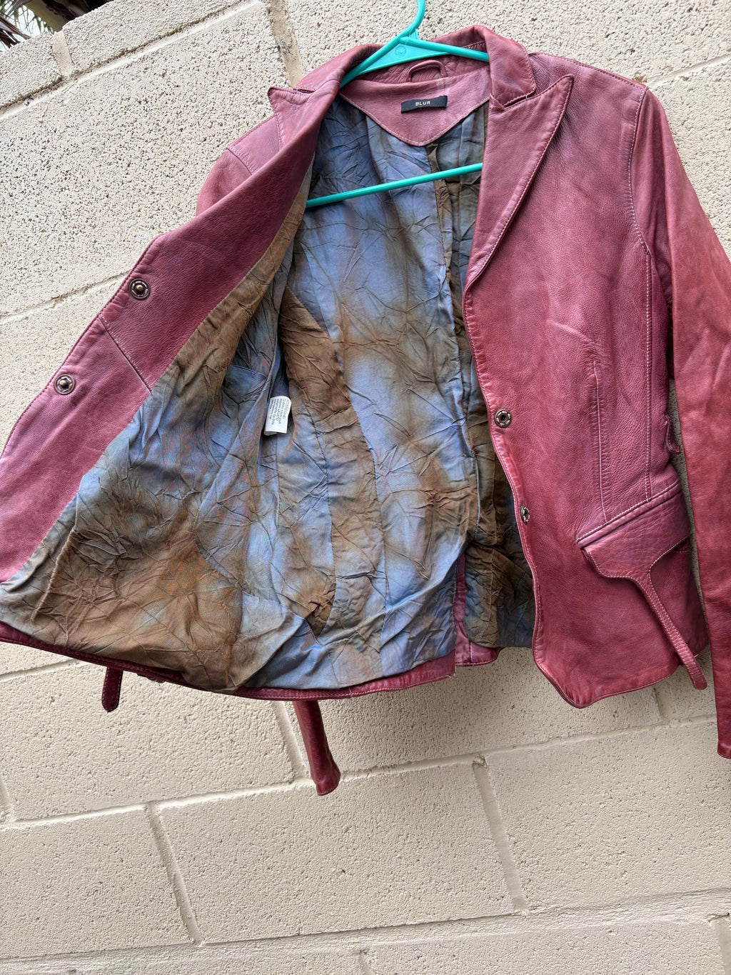 Vintage BLUR Red Leather Jacket - Women’s Small - Late 2000’s