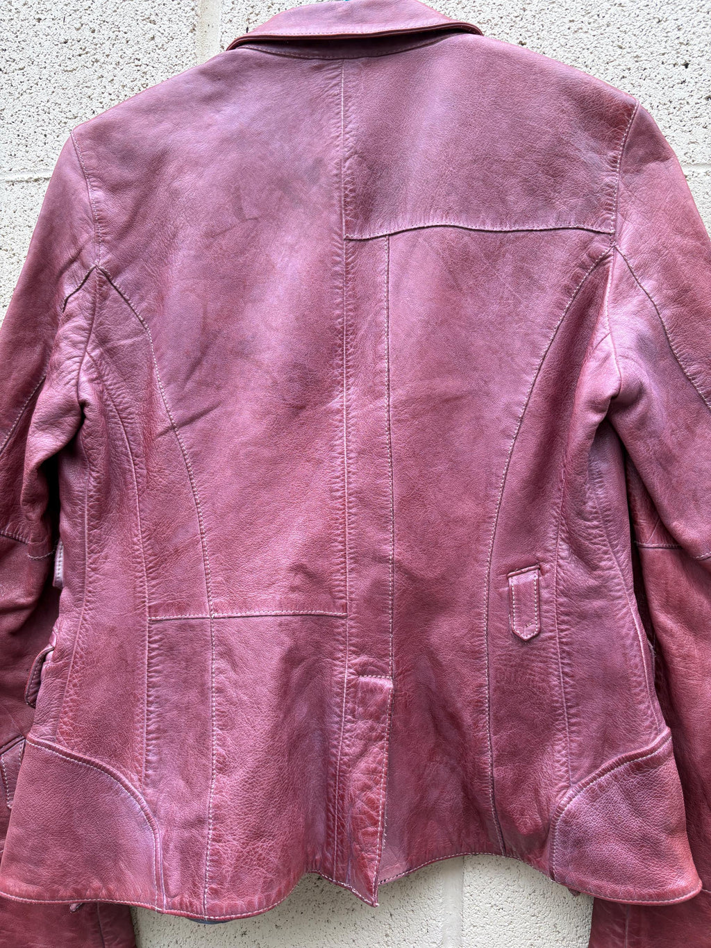 Vintage BLUR Red Leather Jacket - Women’s Small - Late 2000’s