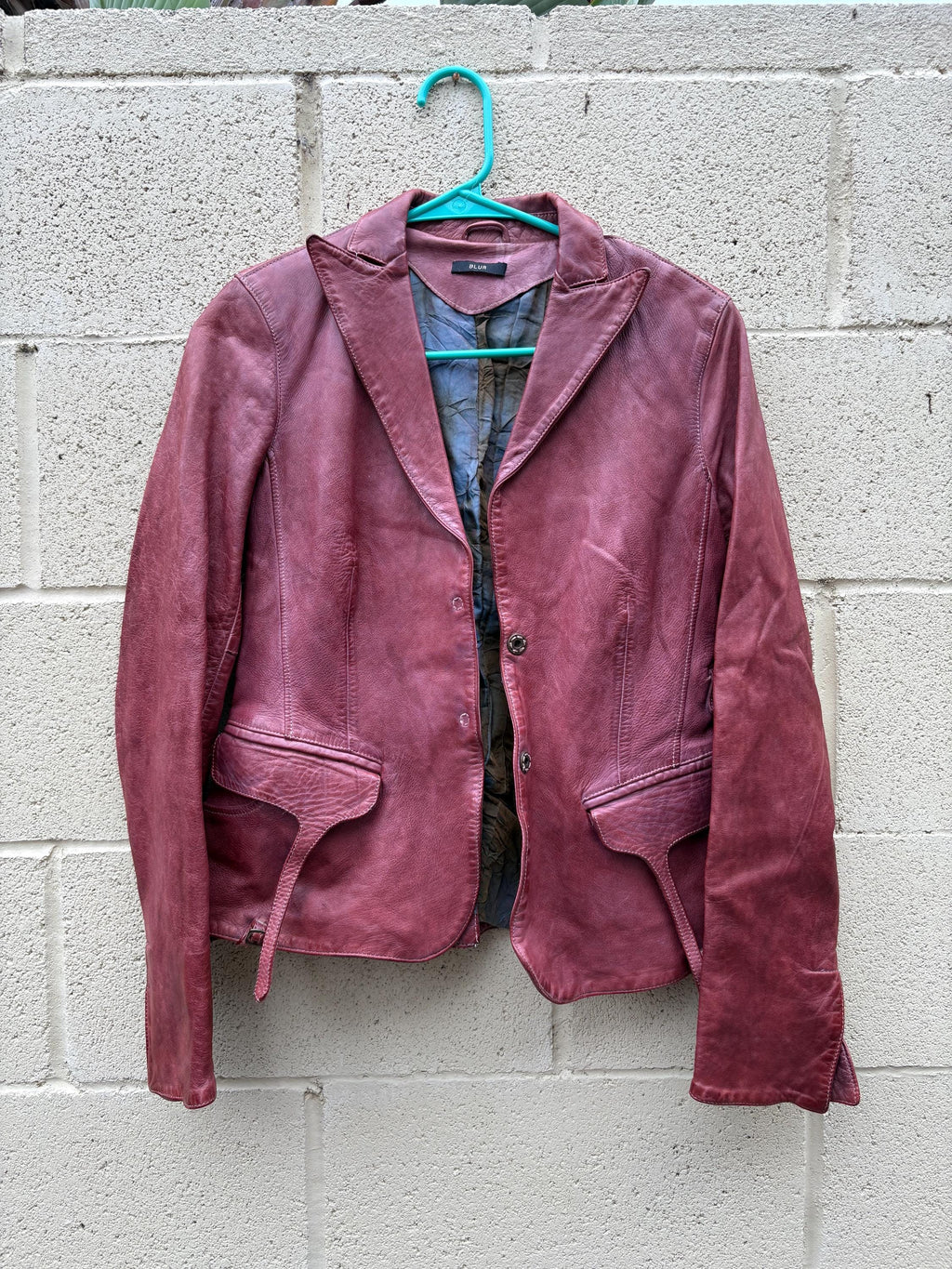 Vintage BLUR Red Leather Jacket - Women’s Small - Late 2000’s