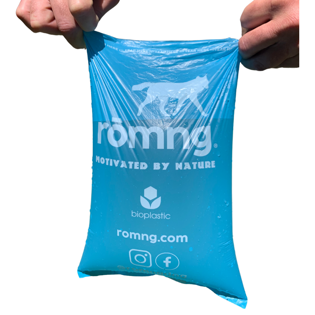 bio-based dog poop bags + bamboo dispenser | Supports Dog Rescues | 2DogsCreative