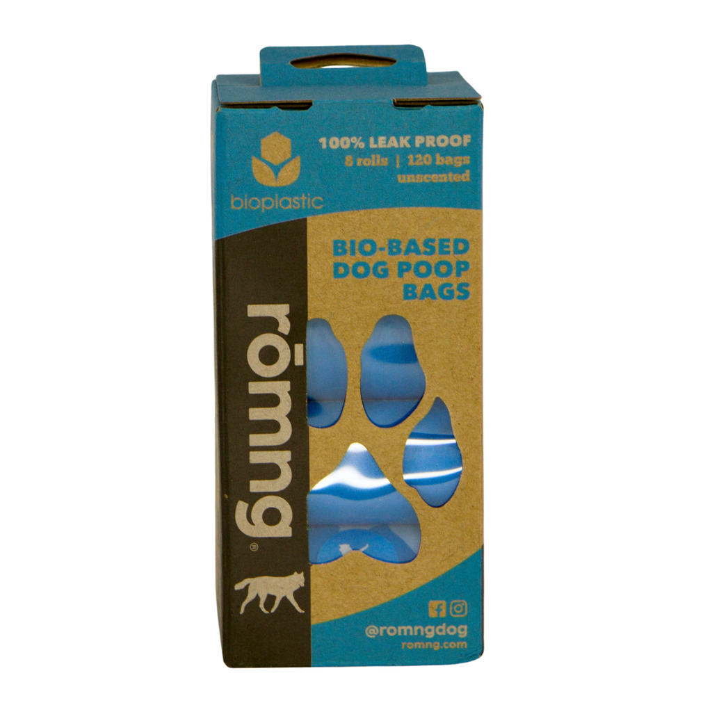 bio-based dog poop bags + bamboo dispenser | Supports Dog Rescues | 2DogsCreative